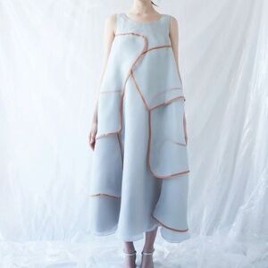 Avant Garde Stingray Dress - One Size - Shagheyegh Tafreshi - BNWT blue grey S